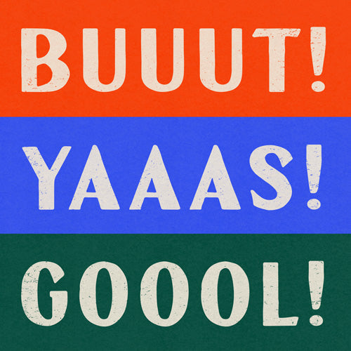 Society6 Design Studio Trilingual Goal Shower Curtain