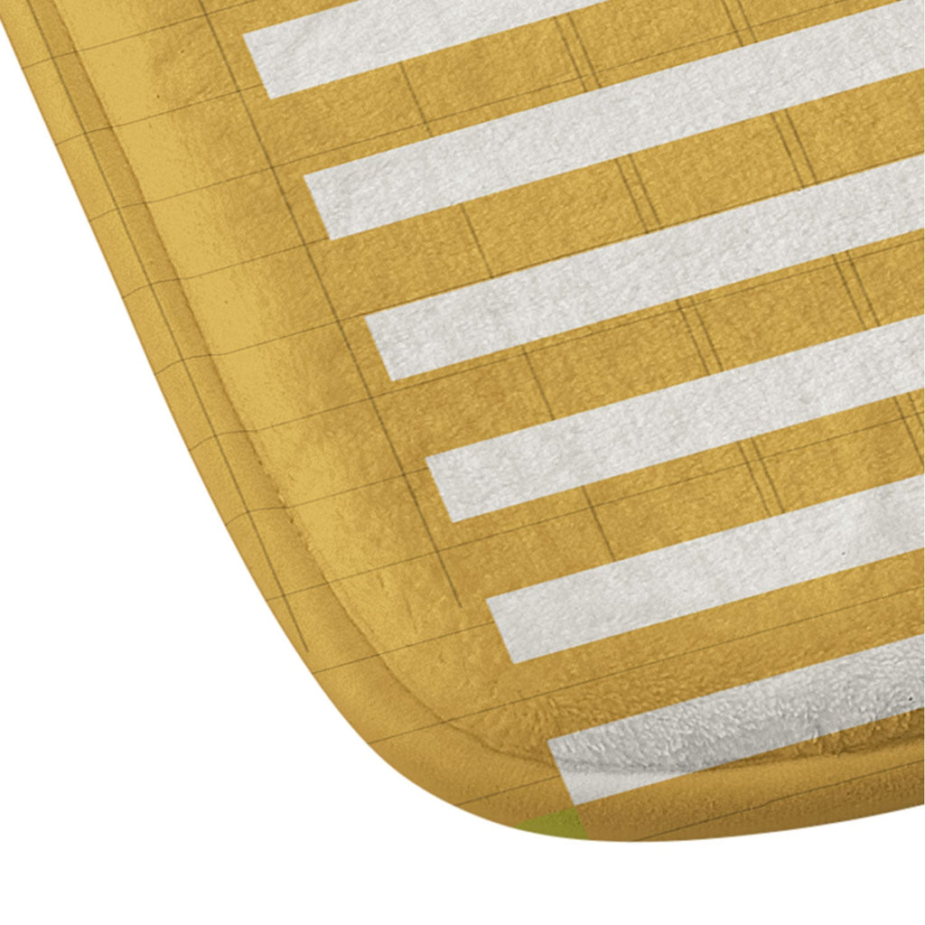 Society6 Design Studio USA 26 Soccer Poster 5 Color Memory Foam Bath Mat