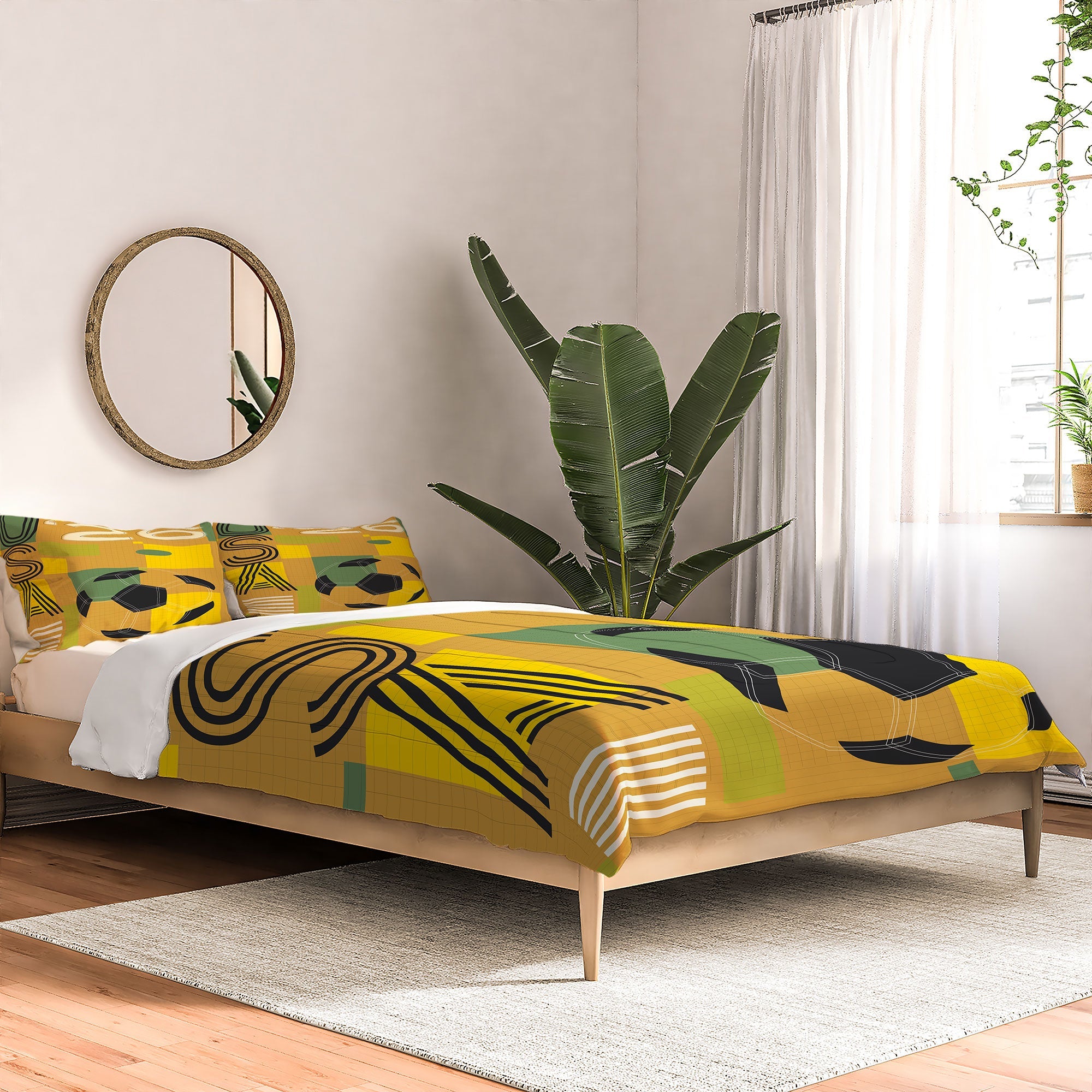 Society6 Design Studio USA 26 Soccer Poster 5 Color Comforter