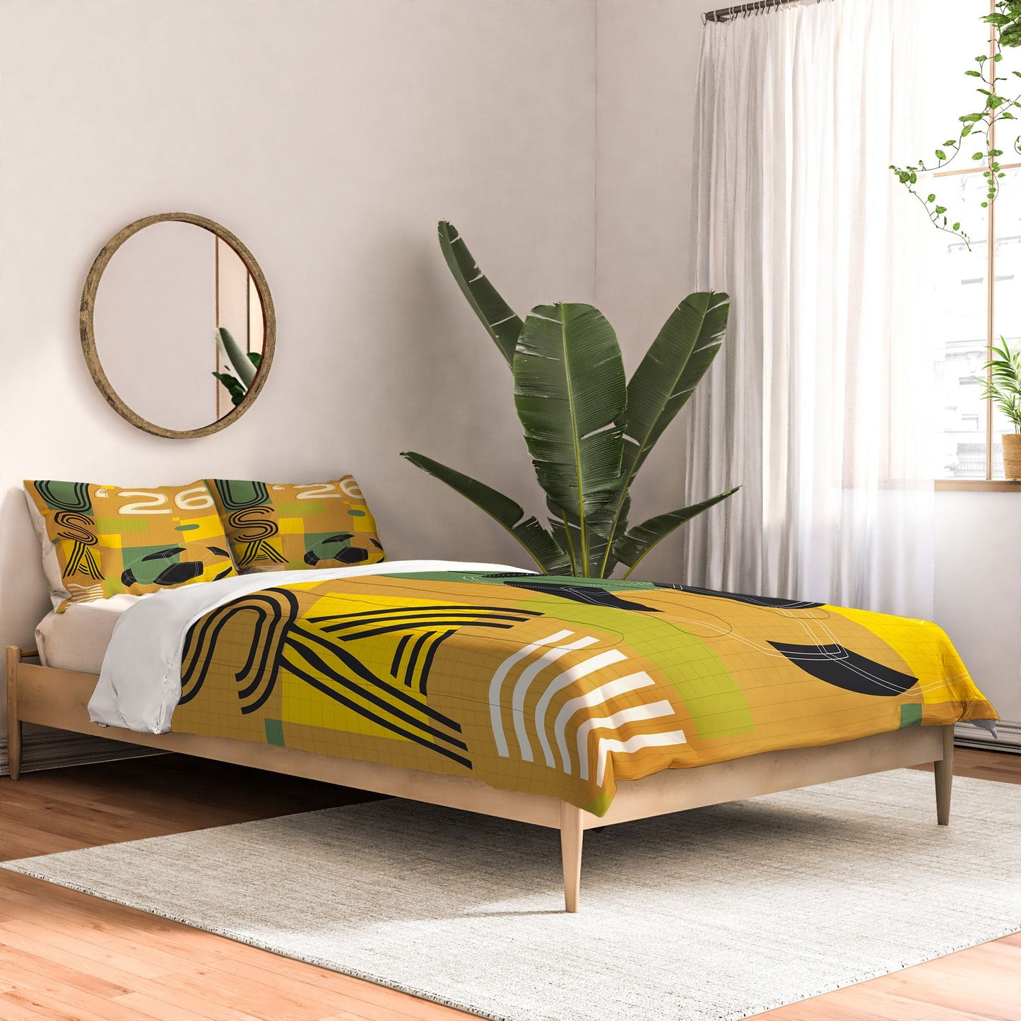 Society6 Design Studio USA 26 Soccer Poster 5 Color Comforter