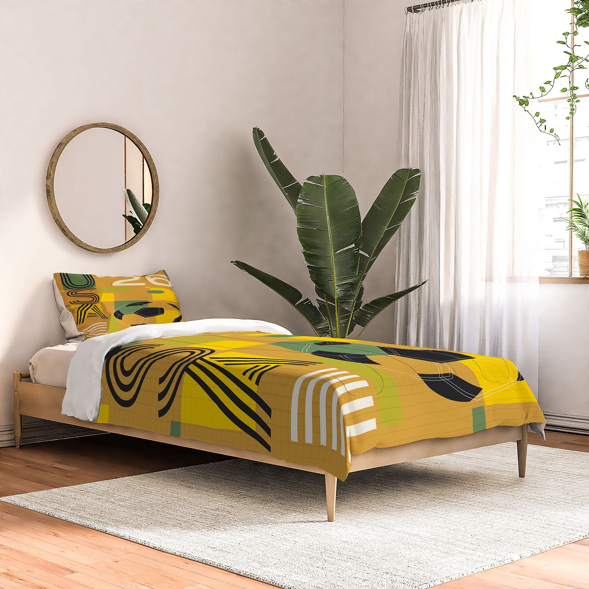 Society6 Design Studio USA 26 Soccer Poster 5 Color Comforter