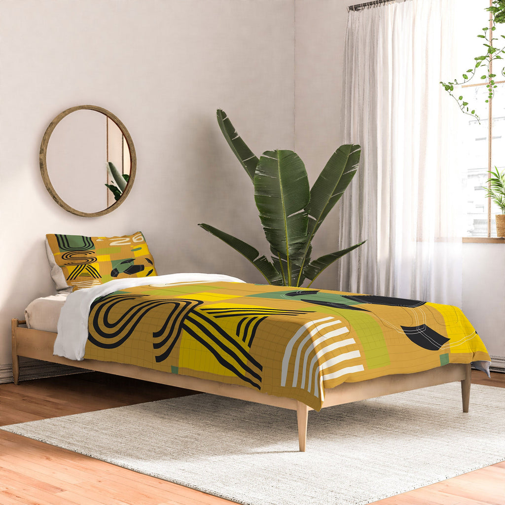 Society6 Design Studio USA 26 Soccer Poster 5 Color Comforter