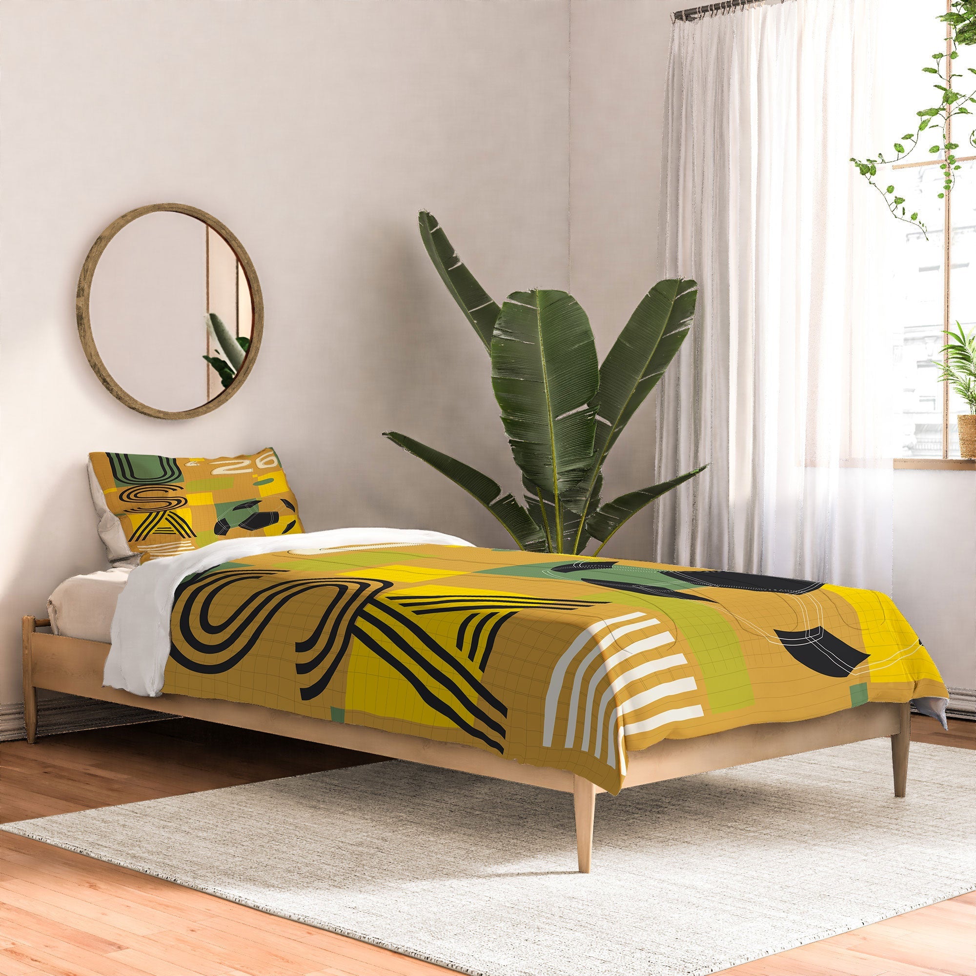 Society6 Design Studio USA 26 Soccer Poster 5 Color Comforter