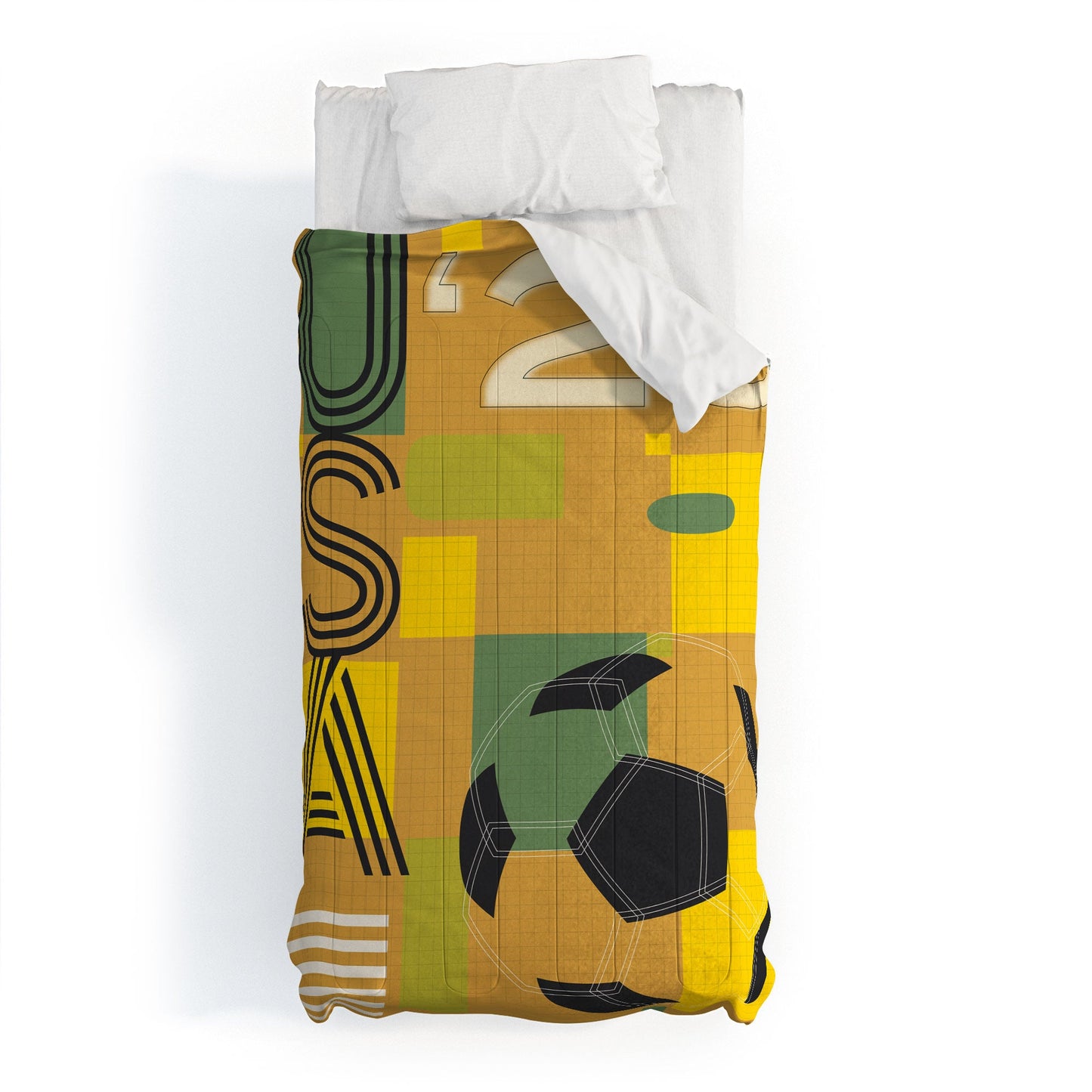 Society6 Design Studio USA 26 Soccer Poster 5 Color Comforter
