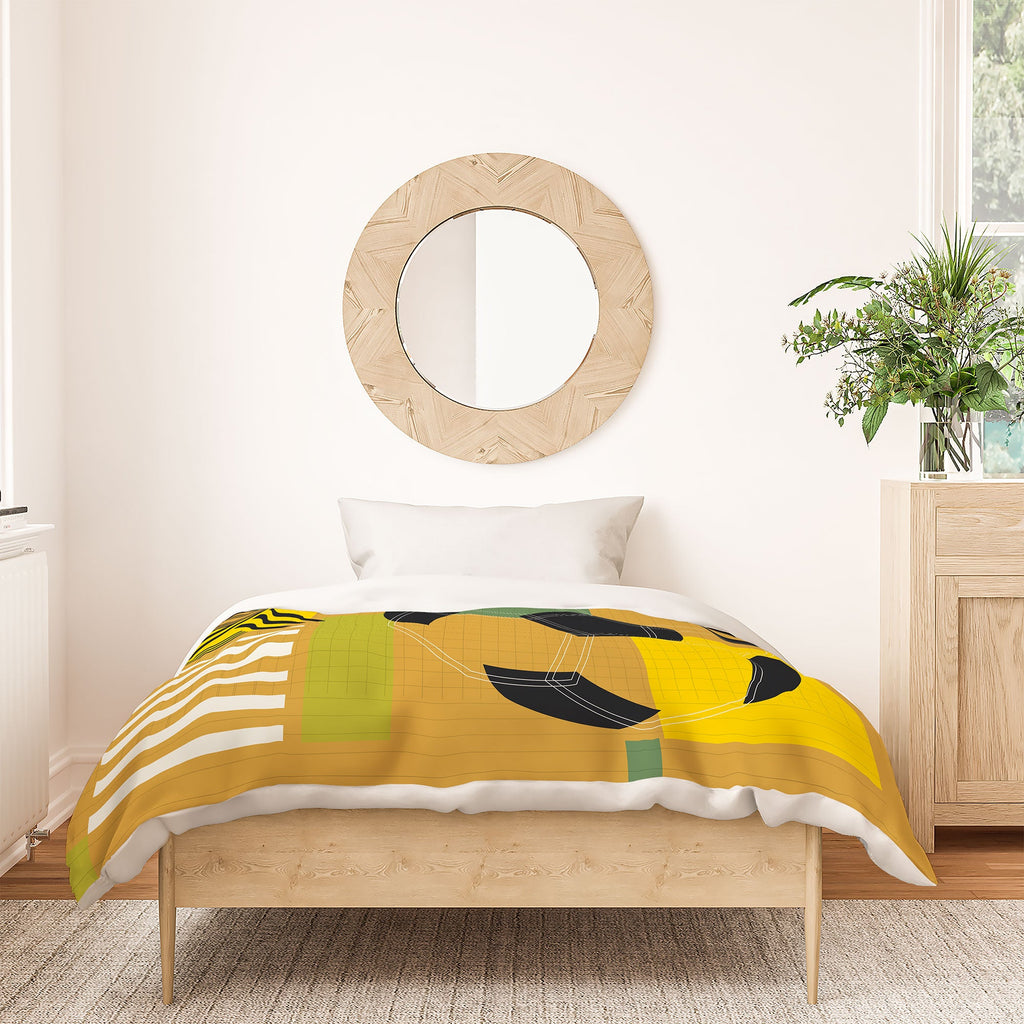 Society6 Design Studio USA 26 Soccer Poster 5 Color Duvet Cover