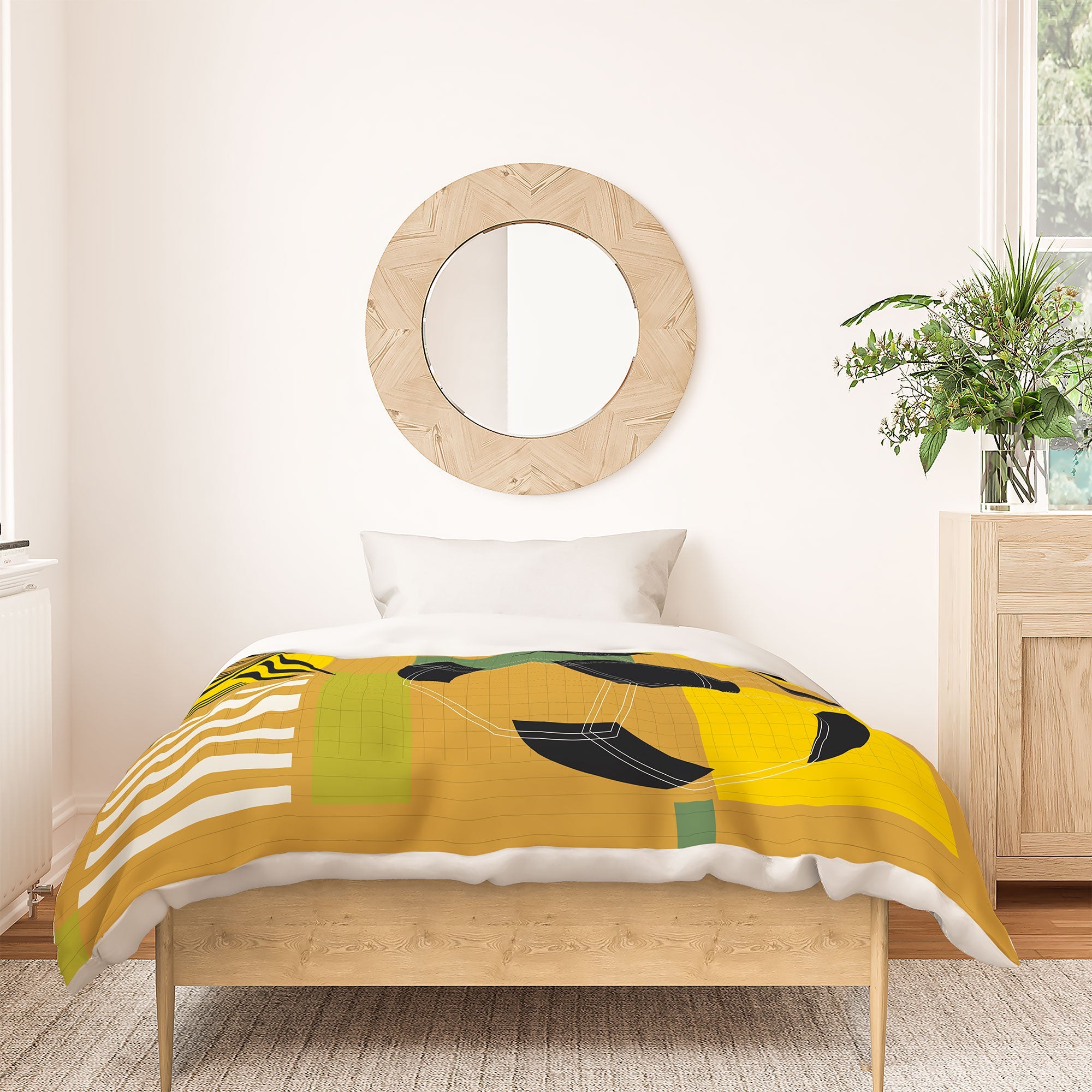 Society6 Design Studio USA 26 Soccer Poster 5 Color Duvet Cover