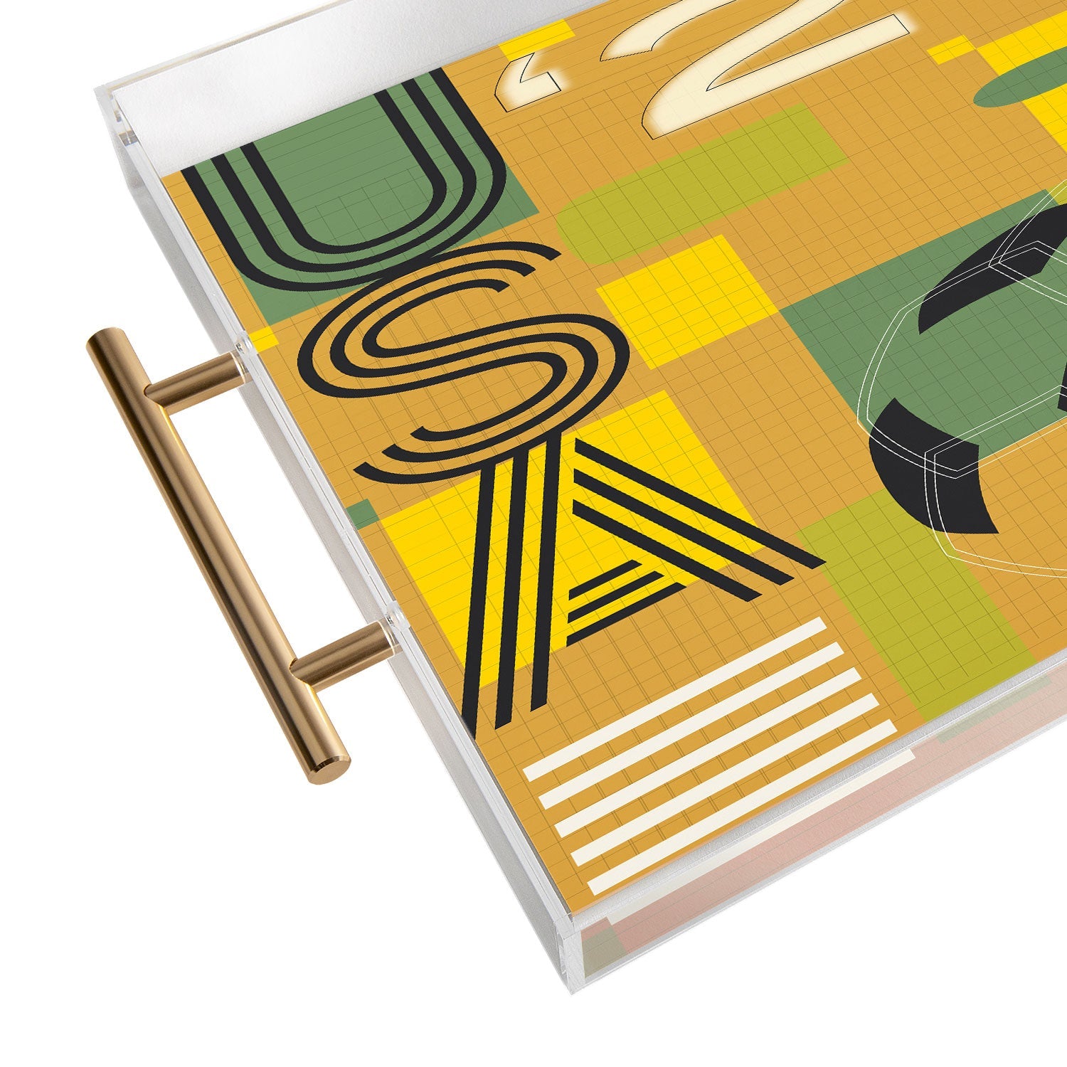 Society6 Design Studio USA 26 Soccer Poster 5 Color Acrylic Tray