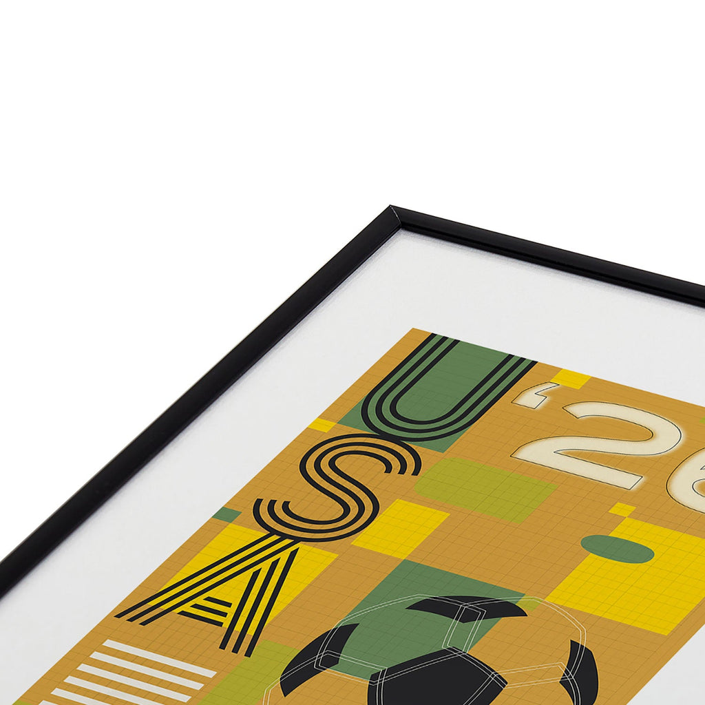 Society6 Design Studio USA 26 Soccer Poster 5 Color Metal Framed Art Print