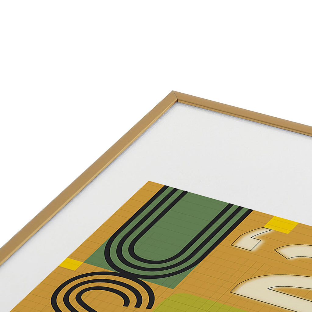 Society6 Design Studio USA 26 Soccer Poster 5 Color Metal Framed Art Print