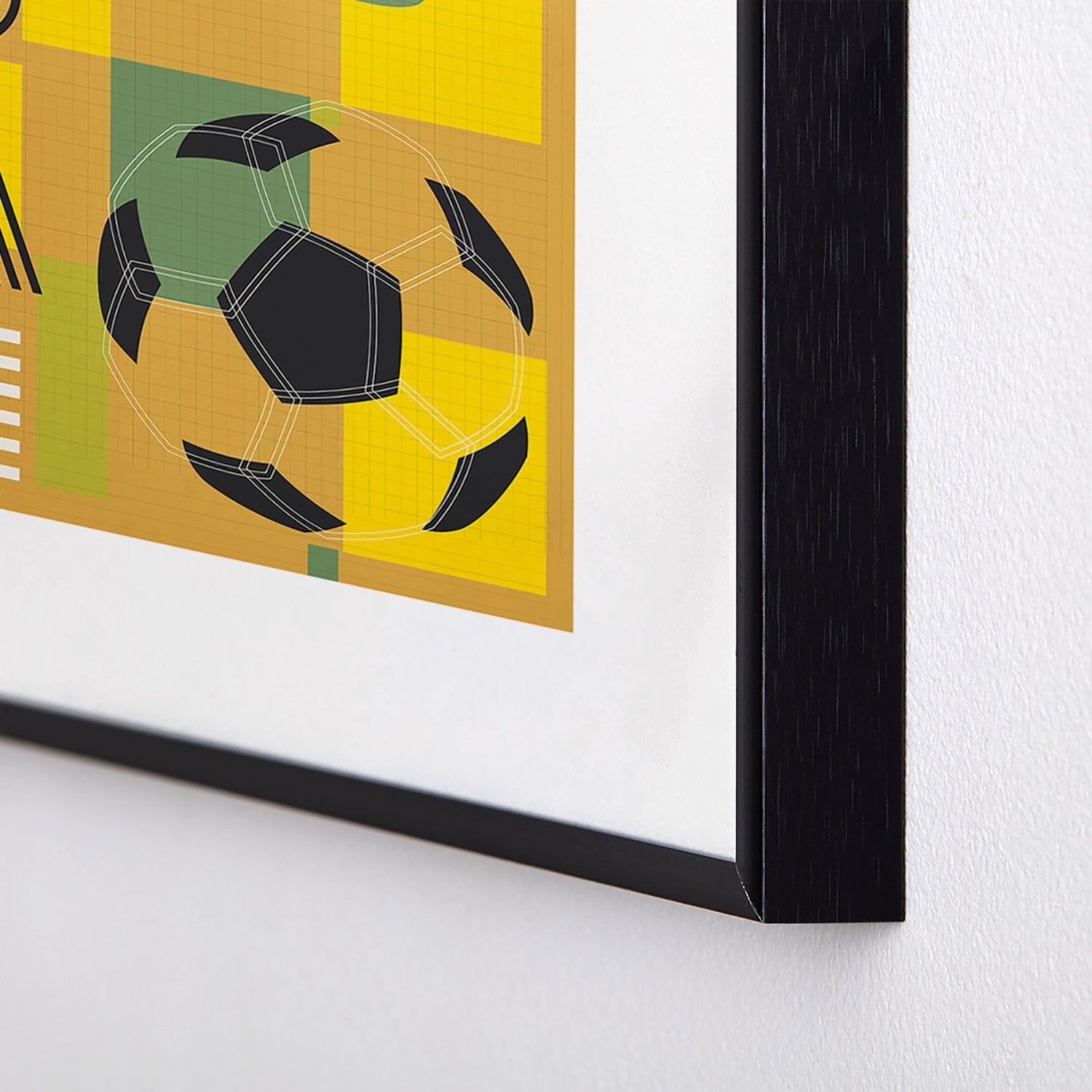 Society6 Design Studio USA 26 Soccer Poster 5 Color Metal Framed Art Print