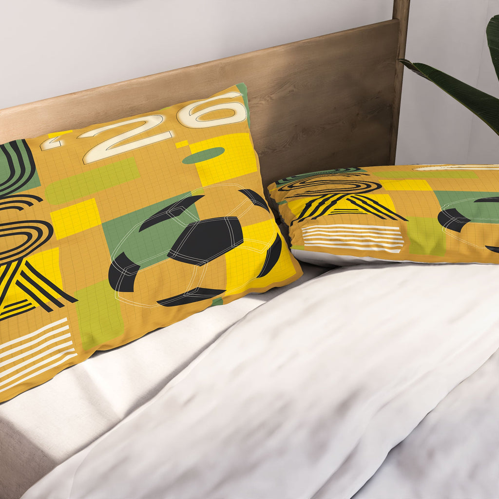 Society6 Design Studio USA 26 Soccer Poster 5 Color Pillow Shams