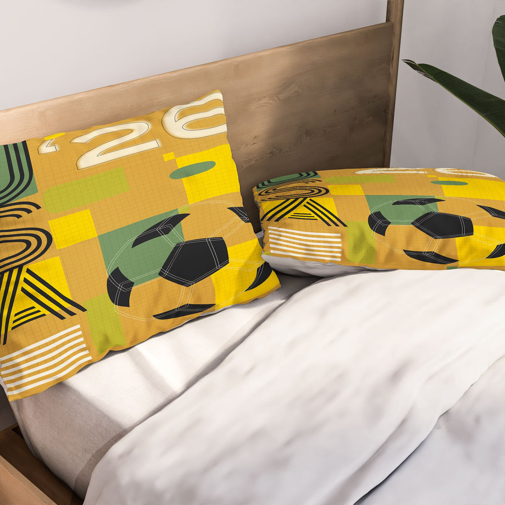 Society6 Design Studio USA 26 Soccer Poster 5 Color Pillow Shams