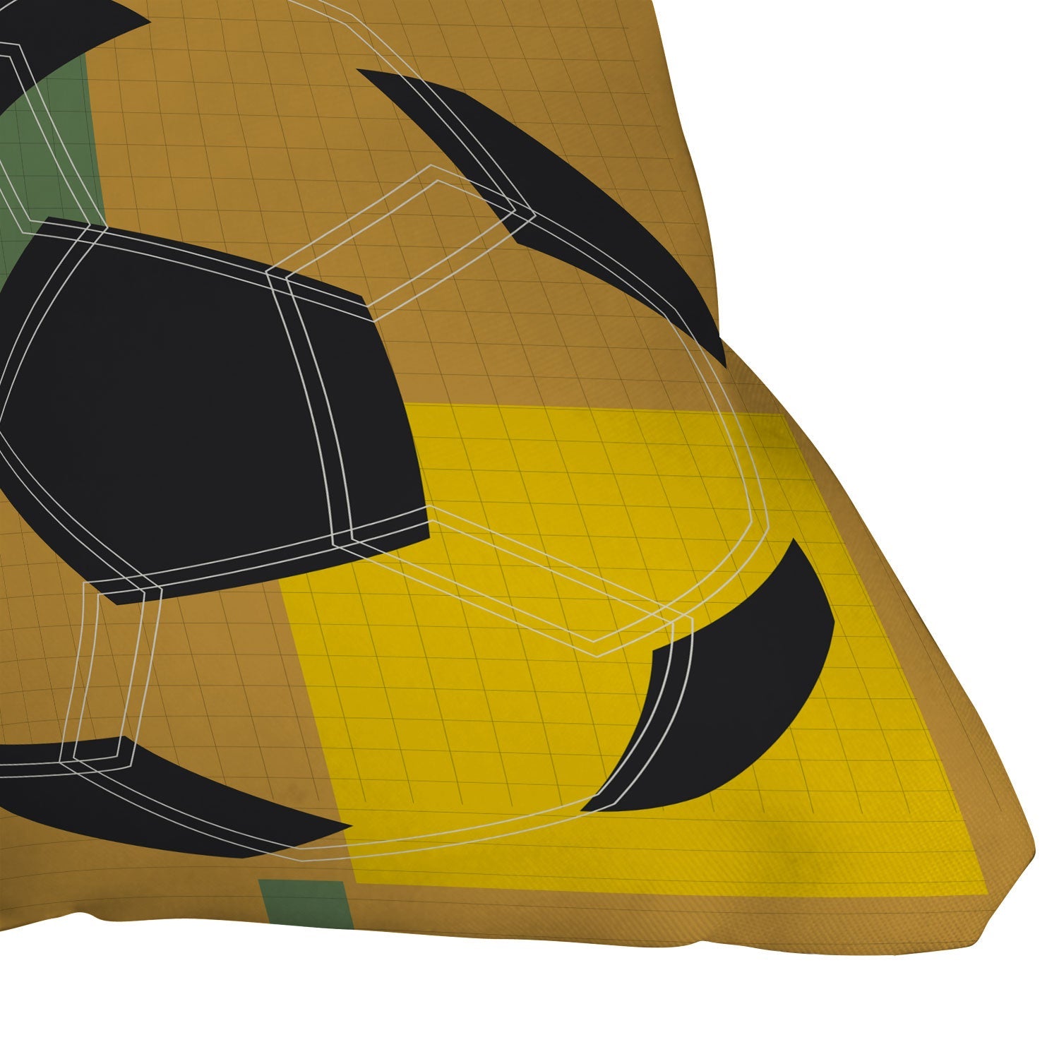 Society6 Design Studio USA 26 Soccer Poster 5 Color Outdoor Throw Pillow