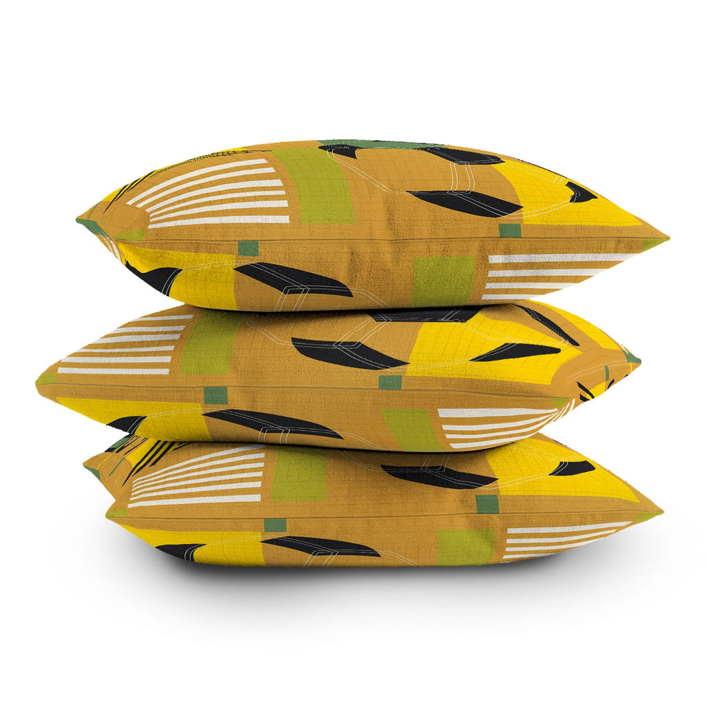 Society6 Design Studio USA 26 Soccer Poster 5 Color Outdoor Throw Pillow