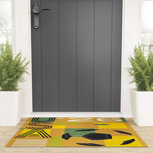 Society6 Design Studio USA 26 Soccer Poster 5 Color Welcome Mat
