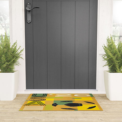 Society6 Design Studio USA 26 Soccer Poster 5 Color Welcome Mat