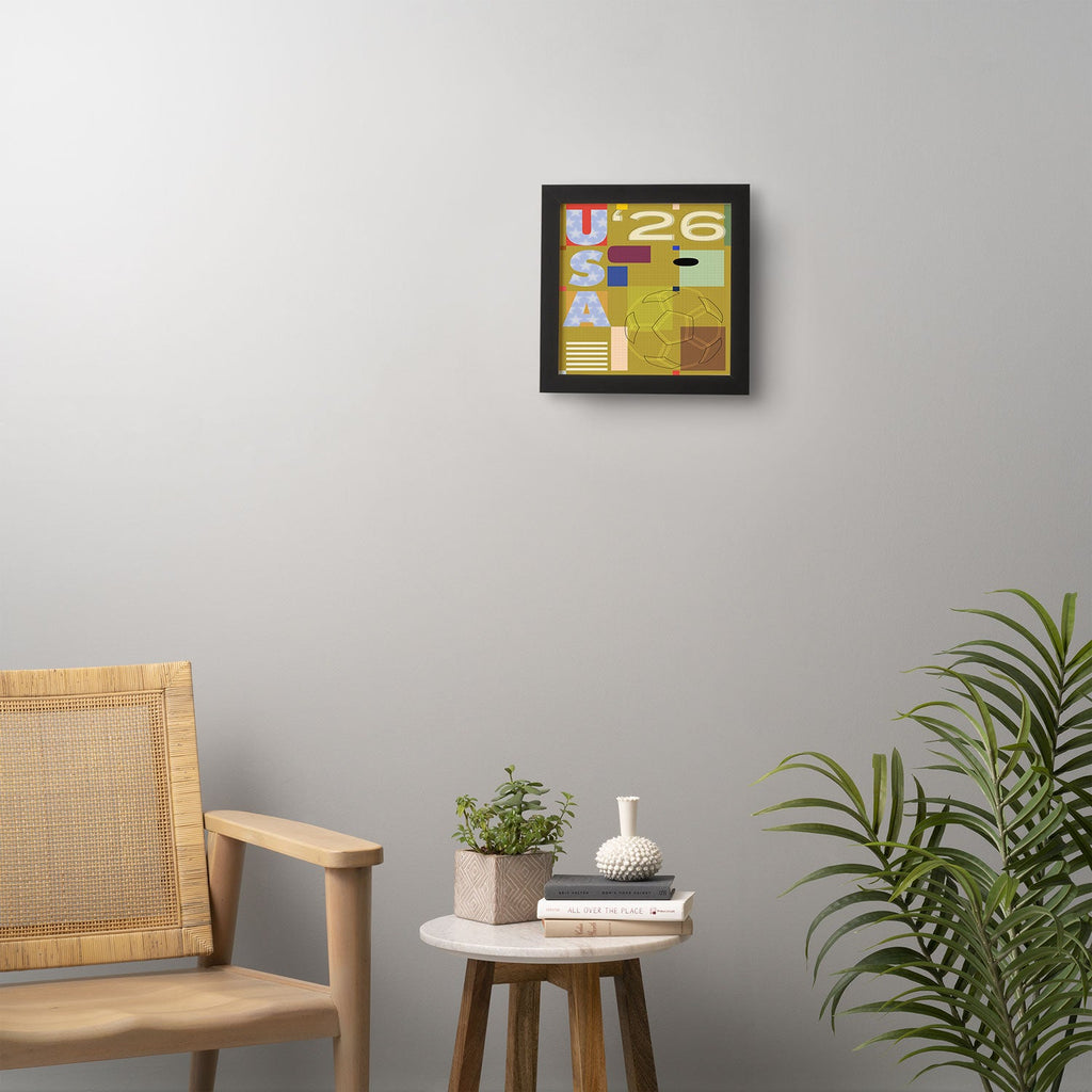 Society6 Design Studio USA 26 Soccer Poster Full Color Framed Wall Art