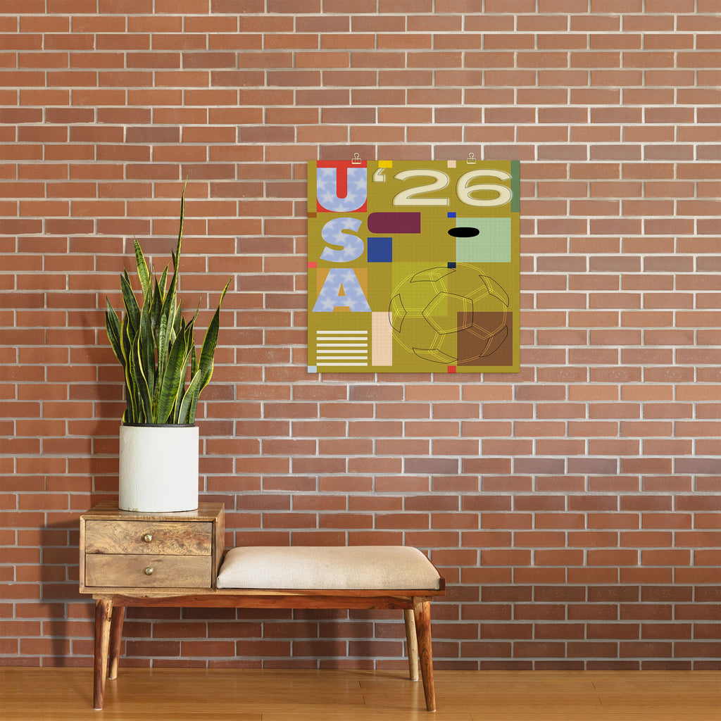 Society6 Design Studio USA 26 Soccer Poster Full Color Art Print