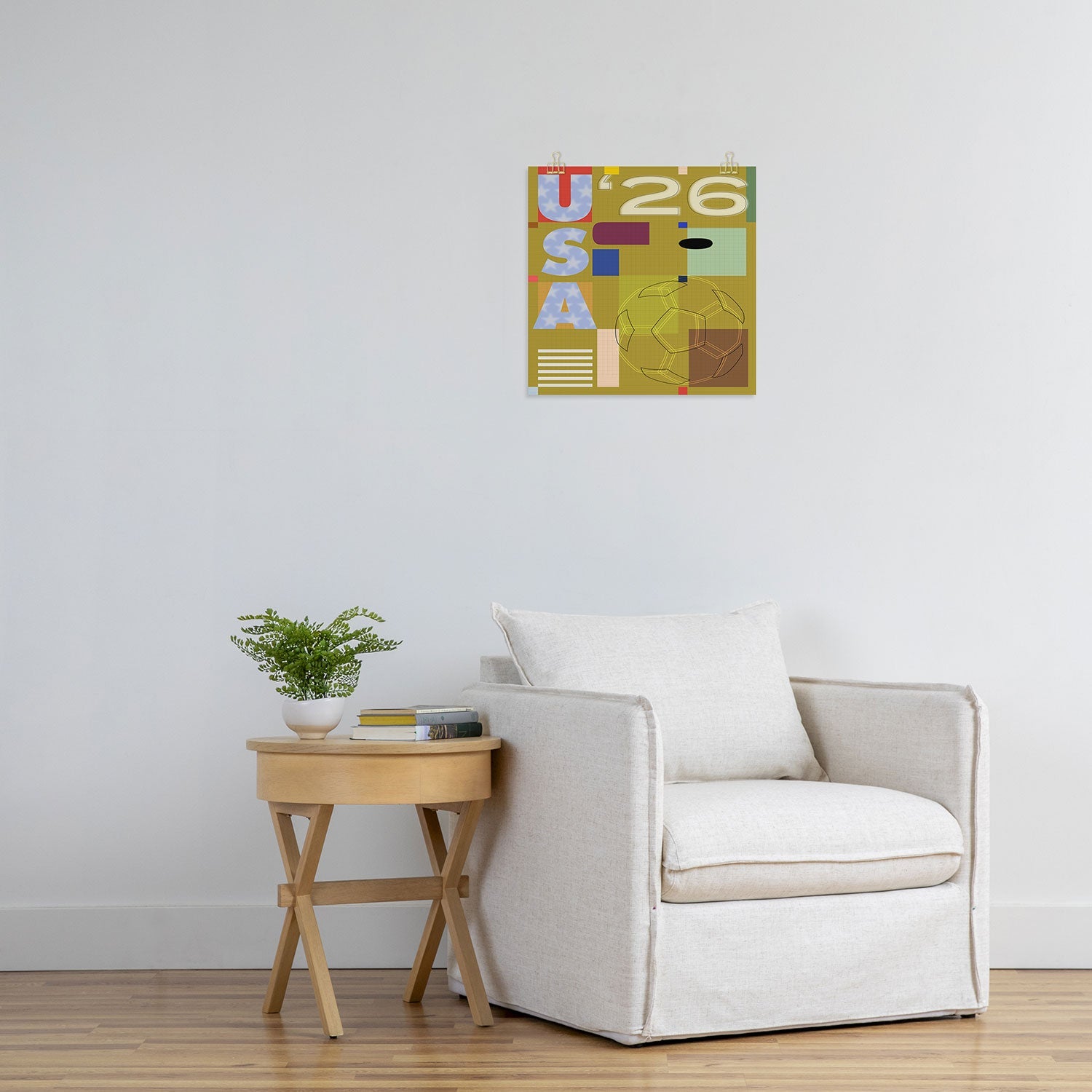 Society6 Design Studio USA 26 Soccer Poster Full Color Art Print