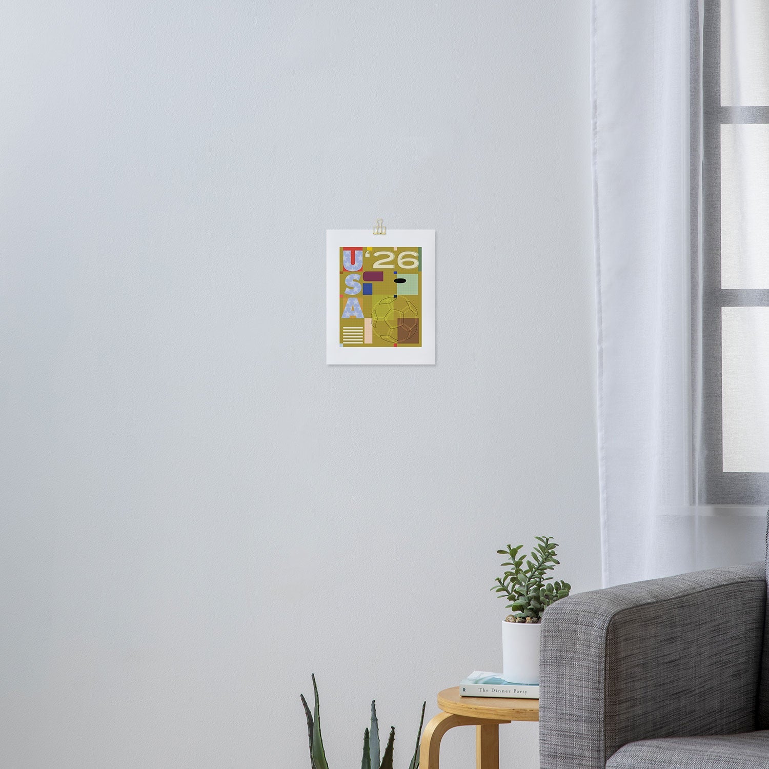 Society6 Design Studio USA 26 Soccer Poster Full Color Art Print