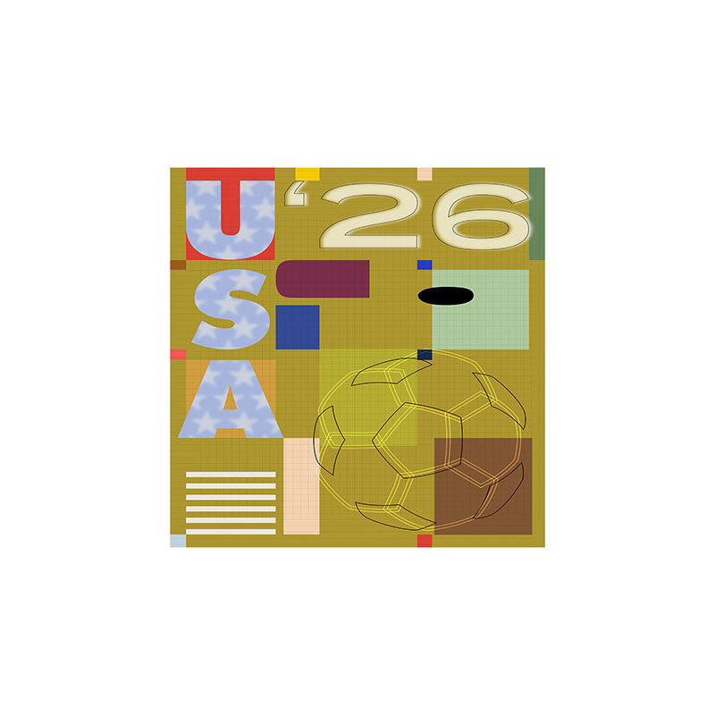 Society6 Design Studio USA 26 Soccer Poster Full Color Art Print