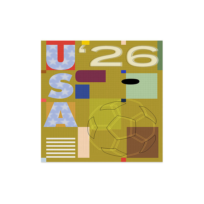 Society6 Design Studio USA 26 Soccer Poster Full Color Art Print