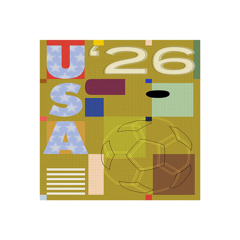 Society6 Design Studio USA 26 Soccer Poster Full Color Art Print