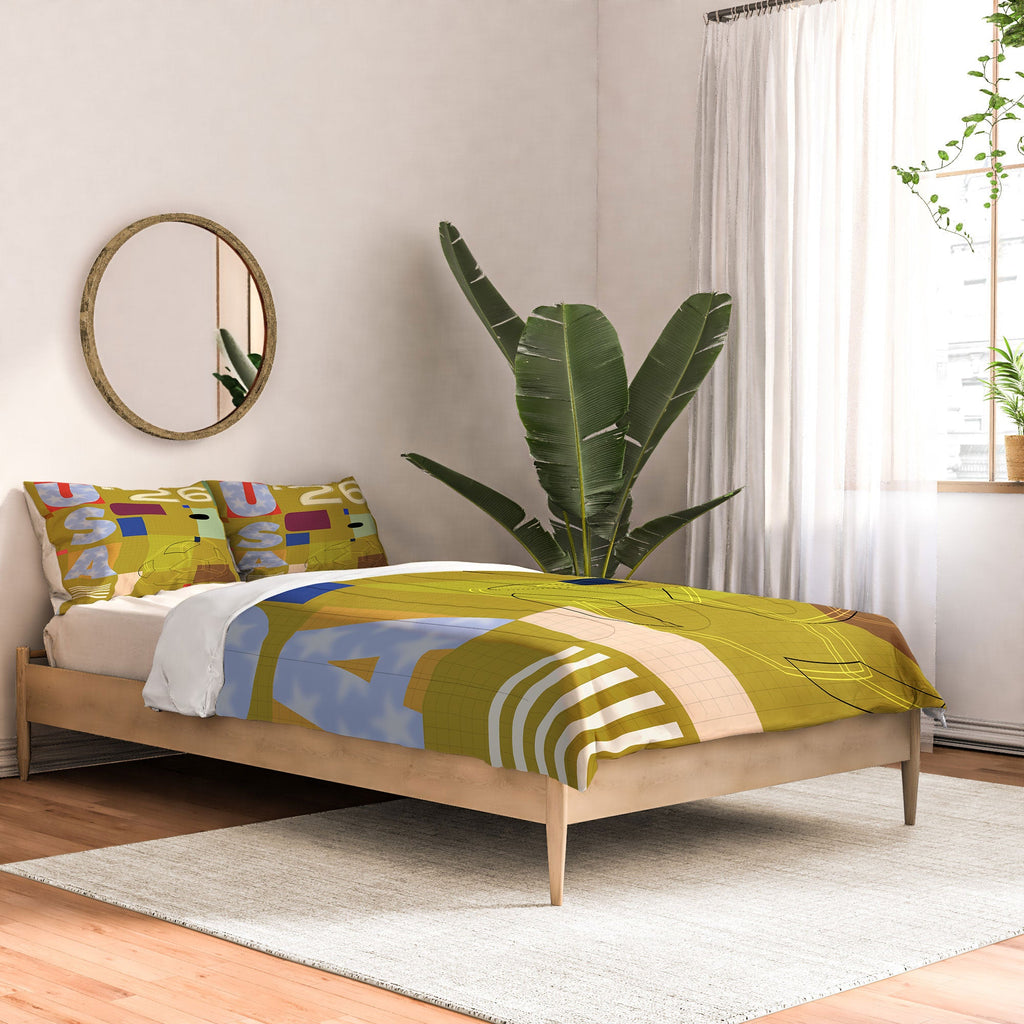 Society6 Design Studio USA 26 Soccer Poster Full Color Comforter