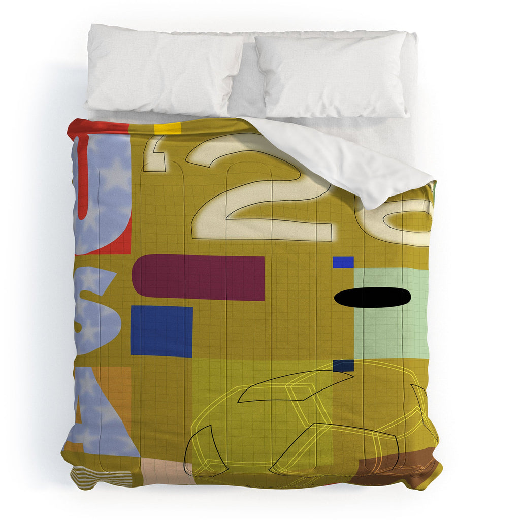 Society6 Design Studio USA 26 Soccer Poster Full Color Comforter