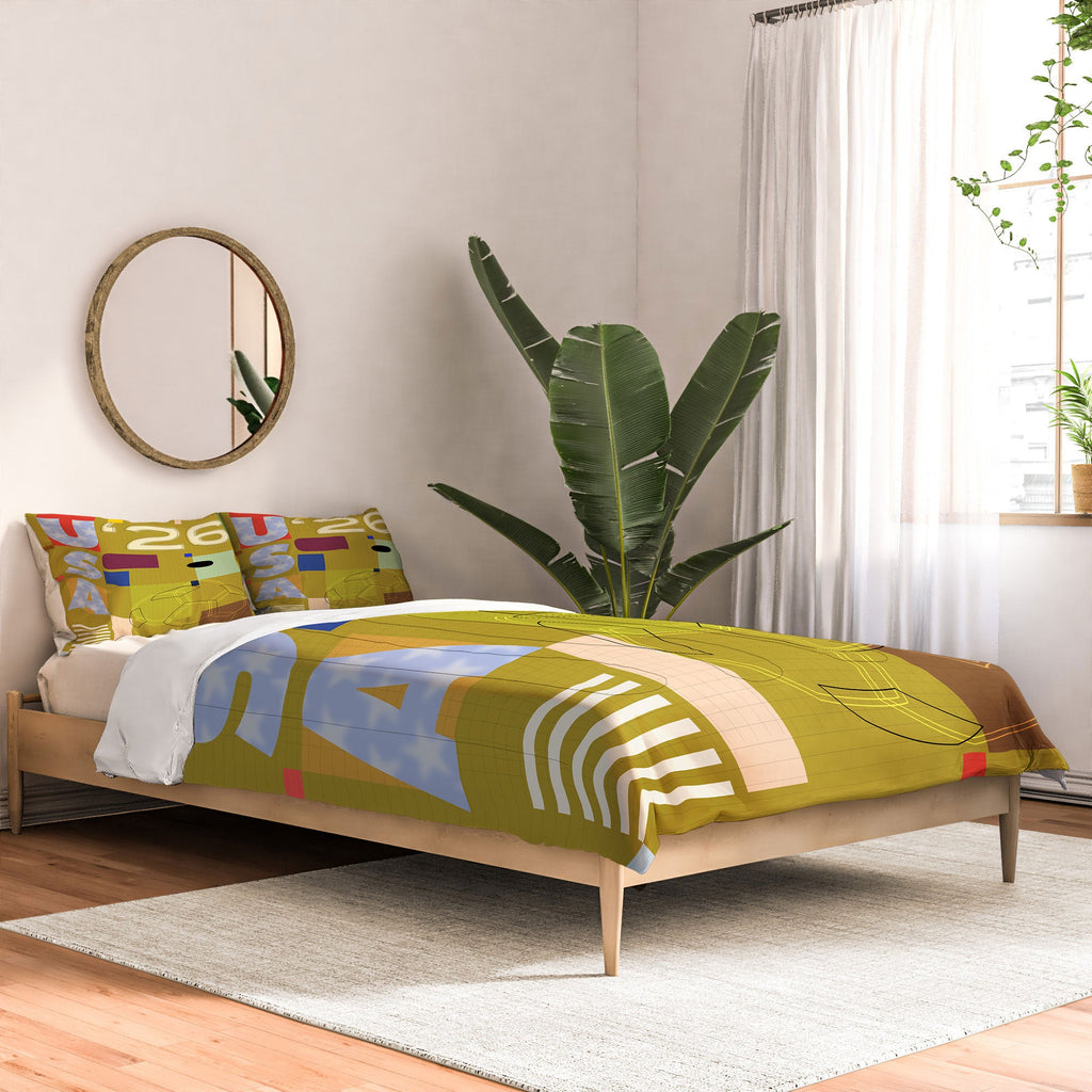 Society6 Design Studio USA 26 Soccer Poster Full Color Comforter
