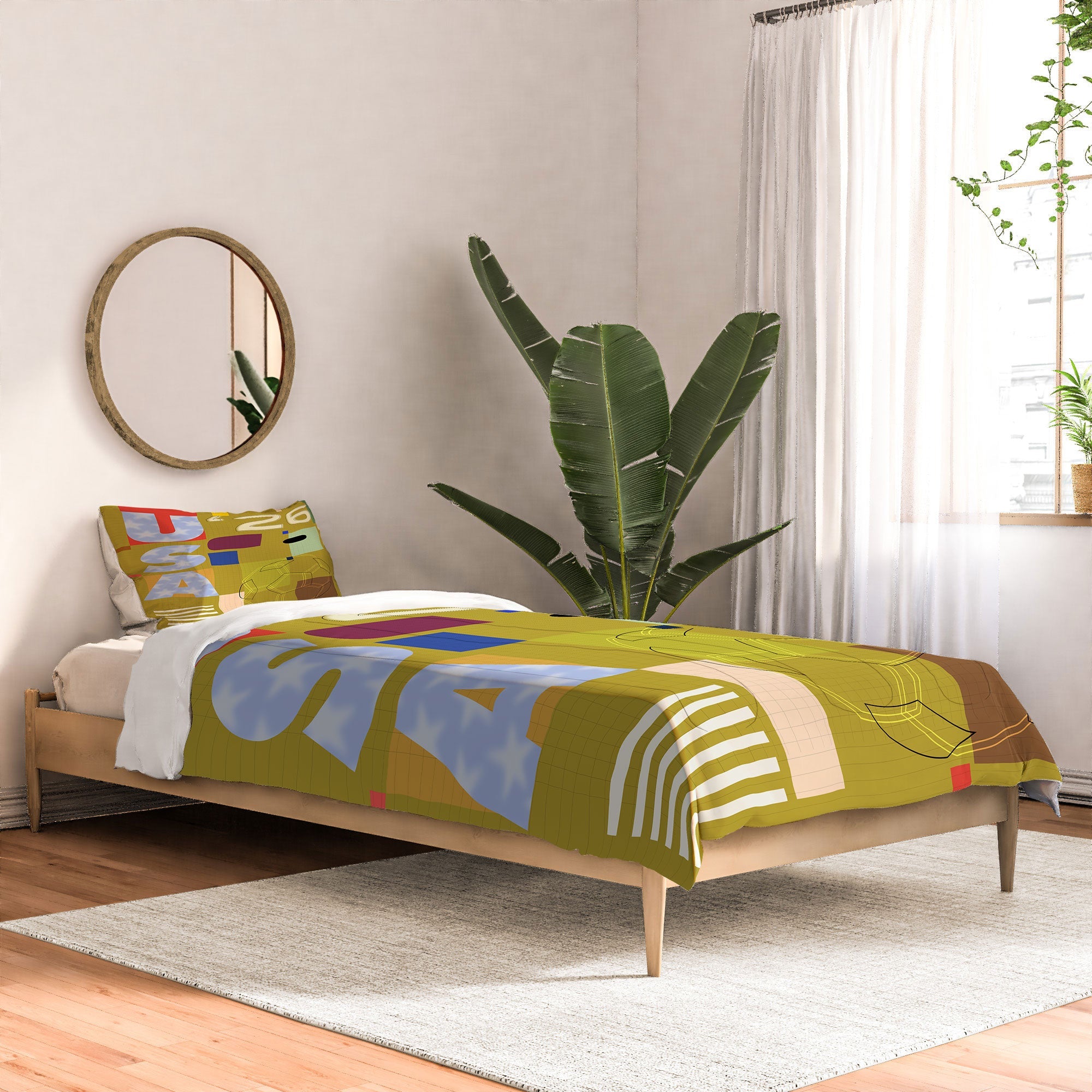 Society6 Design Studio USA 26 Soccer Poster Full Color Comforter
