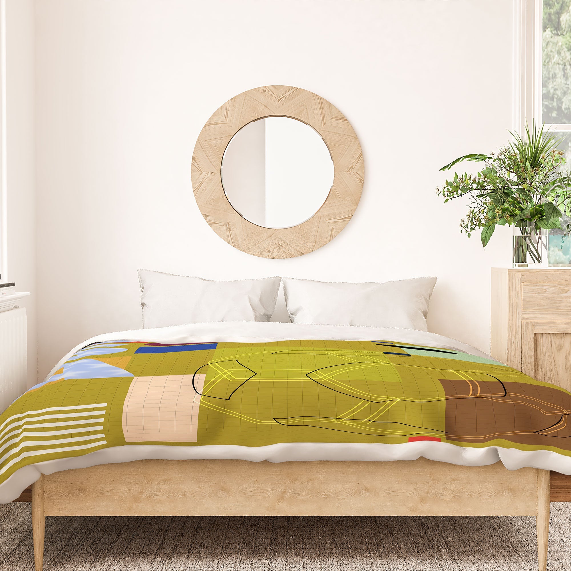 Society6 Design Studio USA 26 Soccer Poster Full Color Duvet Cover