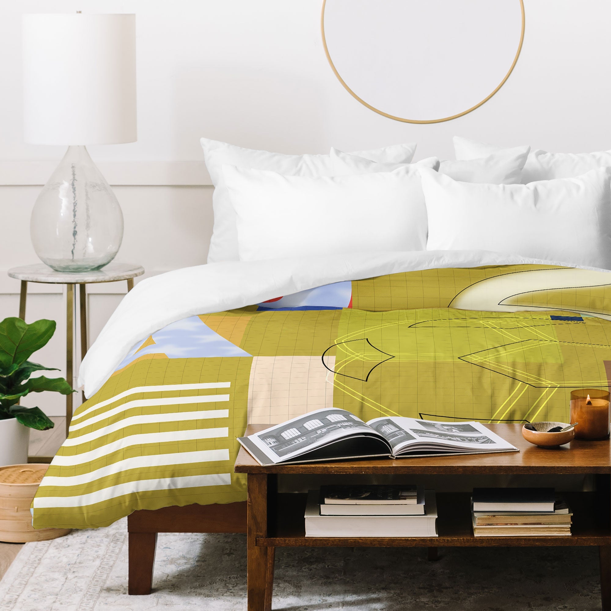 Society6 Design Studio USA 26 Soccer Poster Full Color Duvet Cover