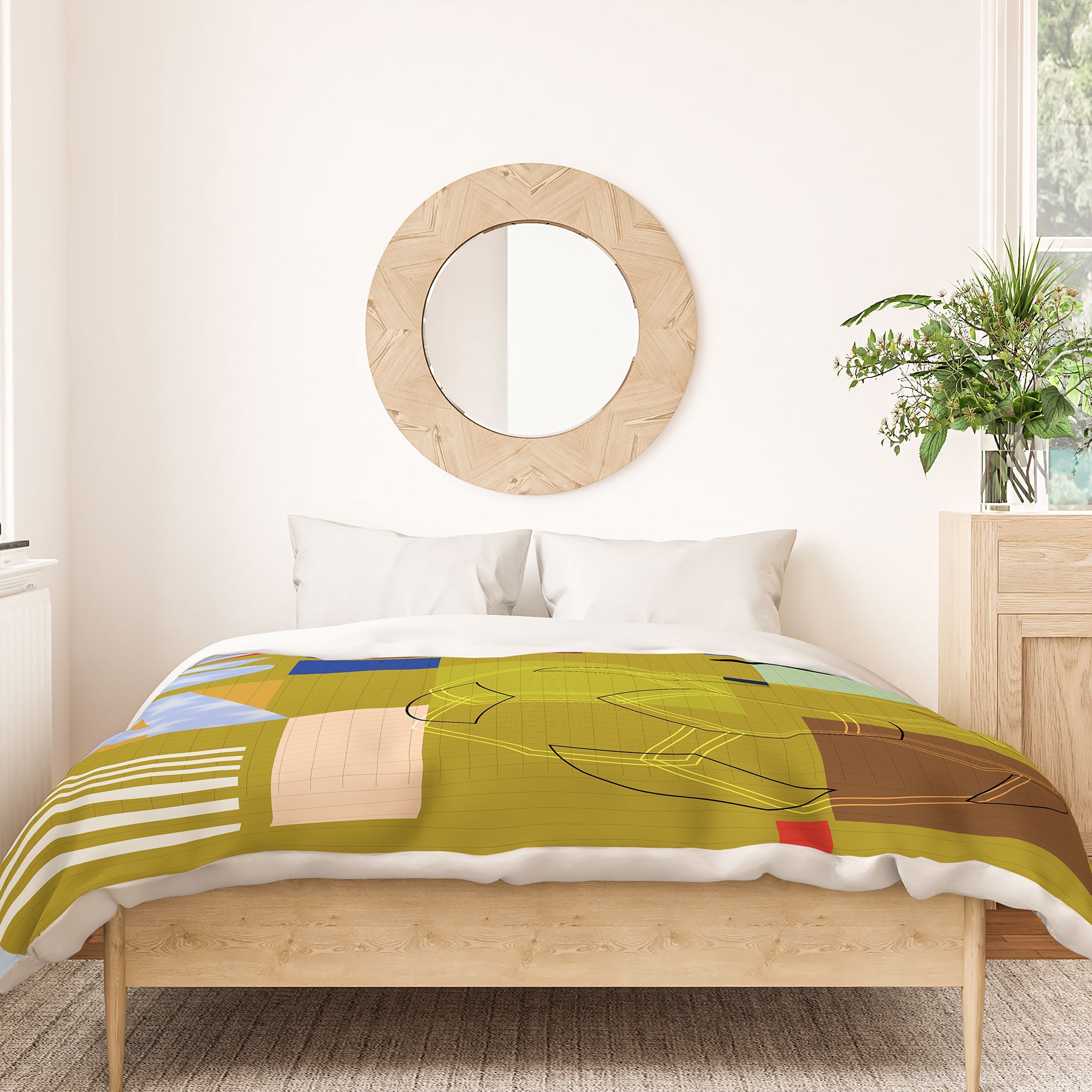 Society6 Design Studio USA 26 Soccer Poster Full Color Duvet Cover