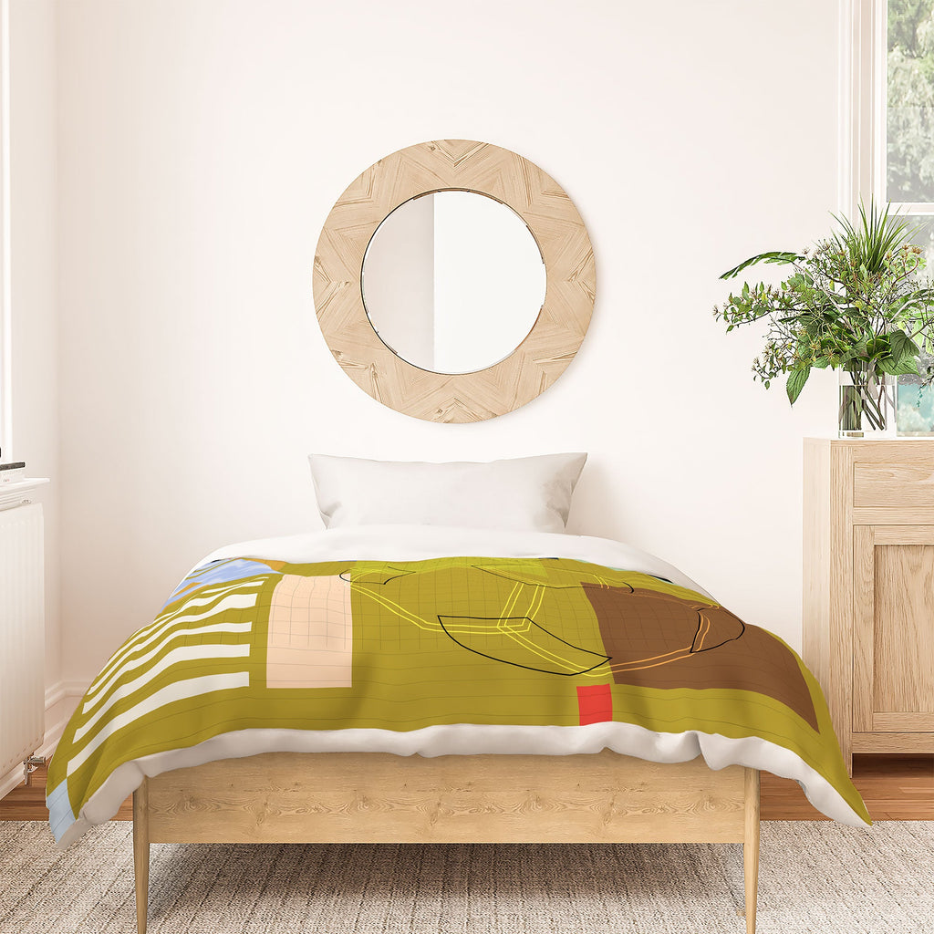 Society6 Design Studio USA 26 Soccer Poster Full Color Duvet Cover