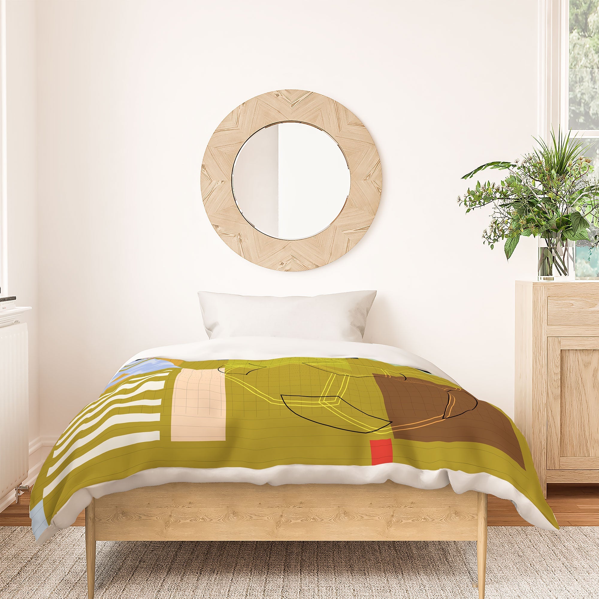 Society6 Design Studio USA 26 Soccer Poster Full Color Duvet Cover