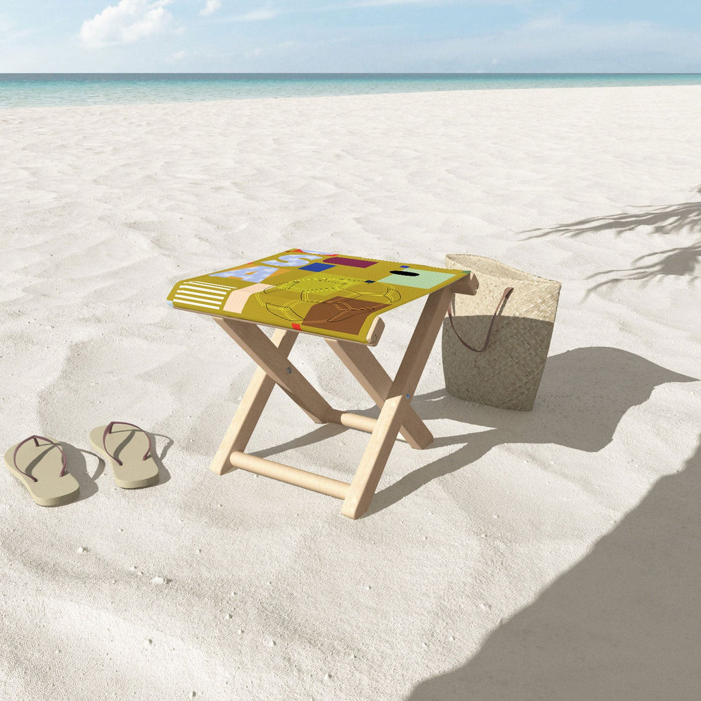 Society6 Design Studio USA 26 Soccer Poster Full Color Folding Stool