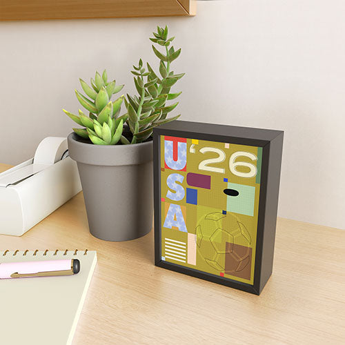 Society6 Design Studio USA 26 Soccer Poster Full Color Framed Mini Art Print