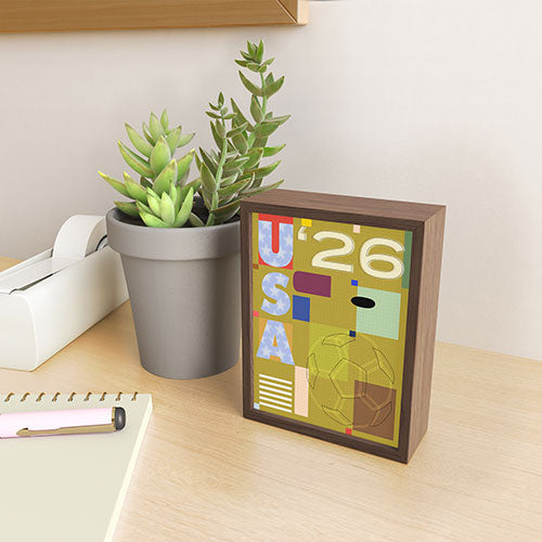 Society6 Design Studio USA 26 Soccer Poster Full Color Framed Mini Art Print