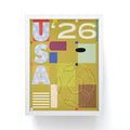 Society6 Design Studio USA 26 Soccer Poster Full Color Framed Mini Art Print