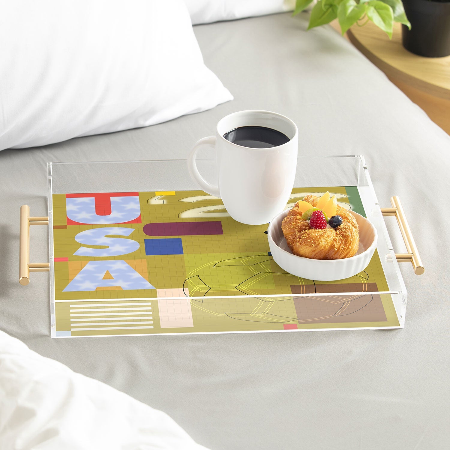 Society6 Design Studio USA 26 Soccer Poster Full Color Acrylic Tray