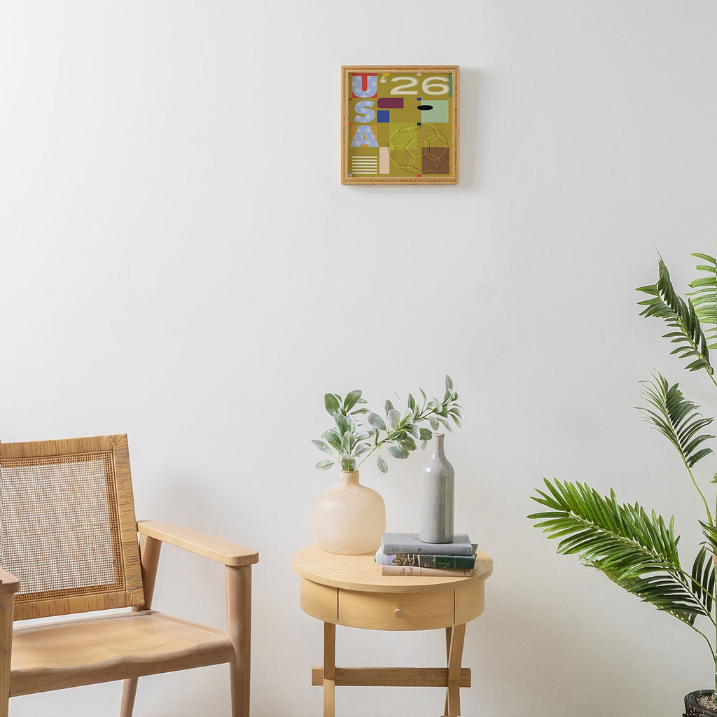 Society6 Design Studio USA 26 Soccer Poster Full Color Framed Wall Art