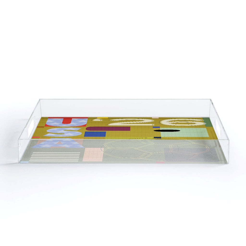 Society6 Design Studio USA 26 Soccer Poster Full Color Acrylic Tray