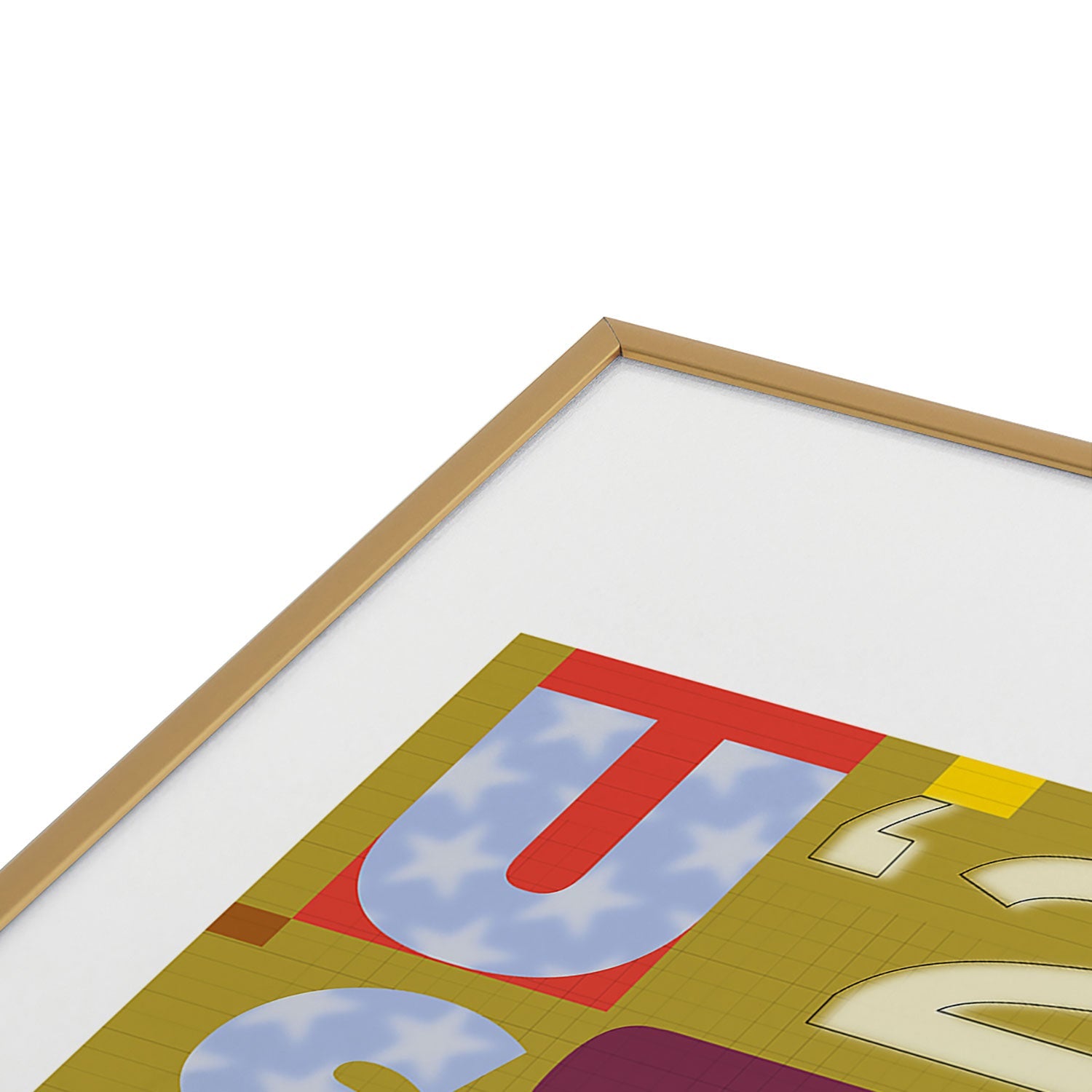 Society6 Design Studio USA 26 Soccer Poster Full Color Metal Framed Art Print