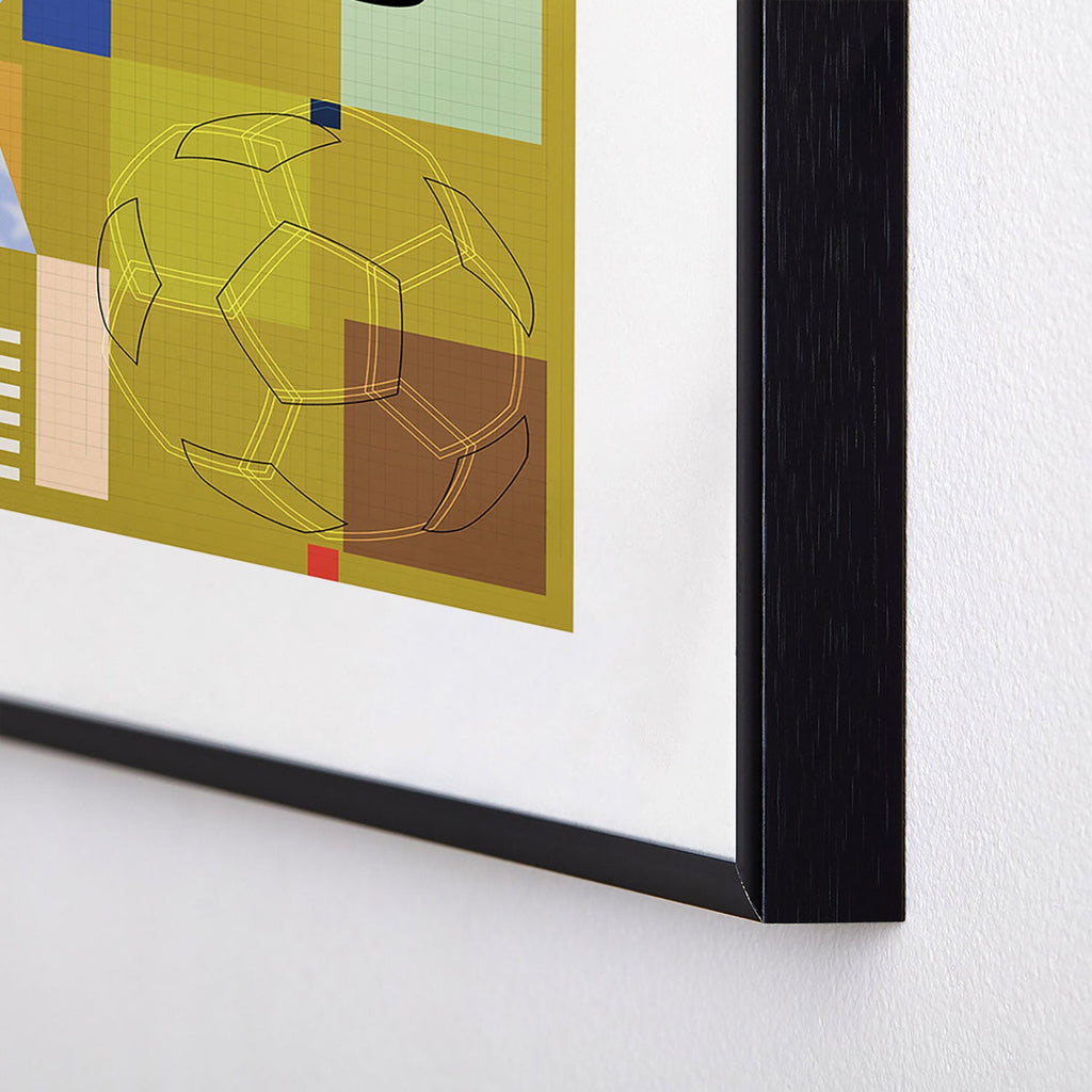 Society6 Design Studio USA 26 Soccer Poster Full Color Metal Framed Art Print