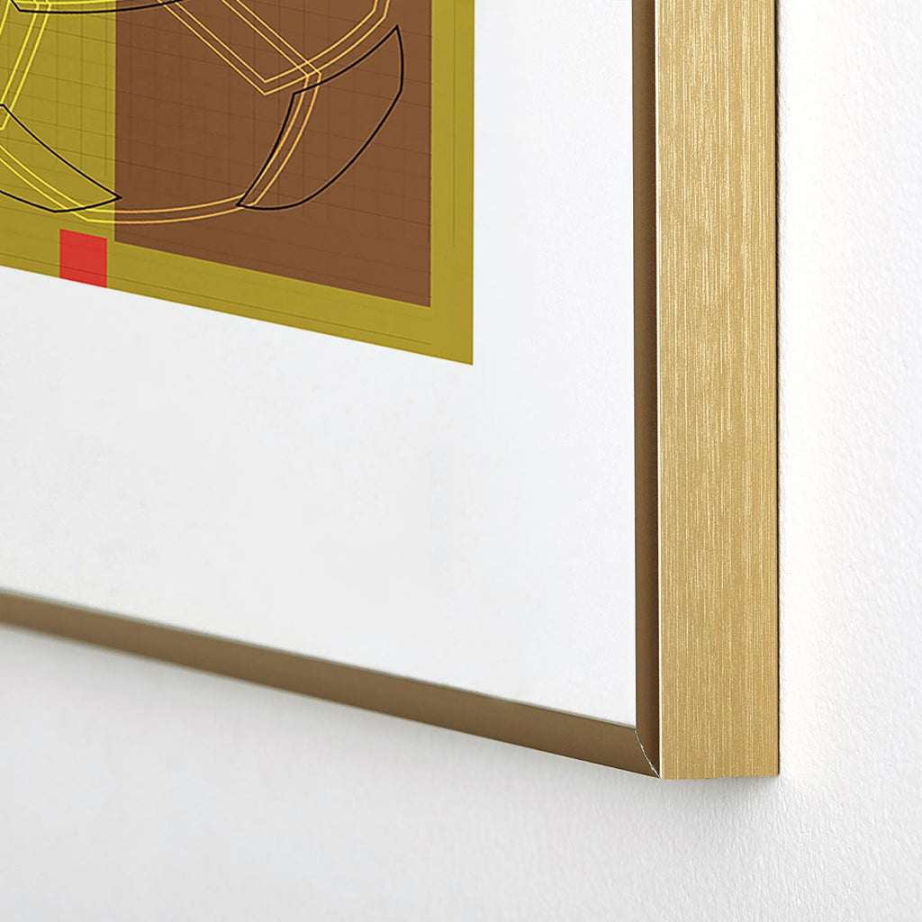 Society6 Design Studio USA 26 Soccer Poster Full Color Metal Framed Art Print