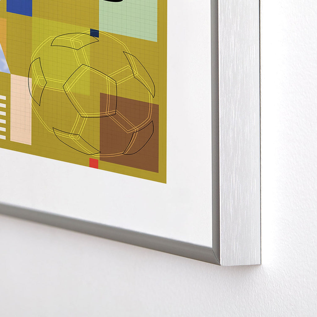Society6 Design Studio USA 26 Soccer Poster Full Color Metal Framed Art Print