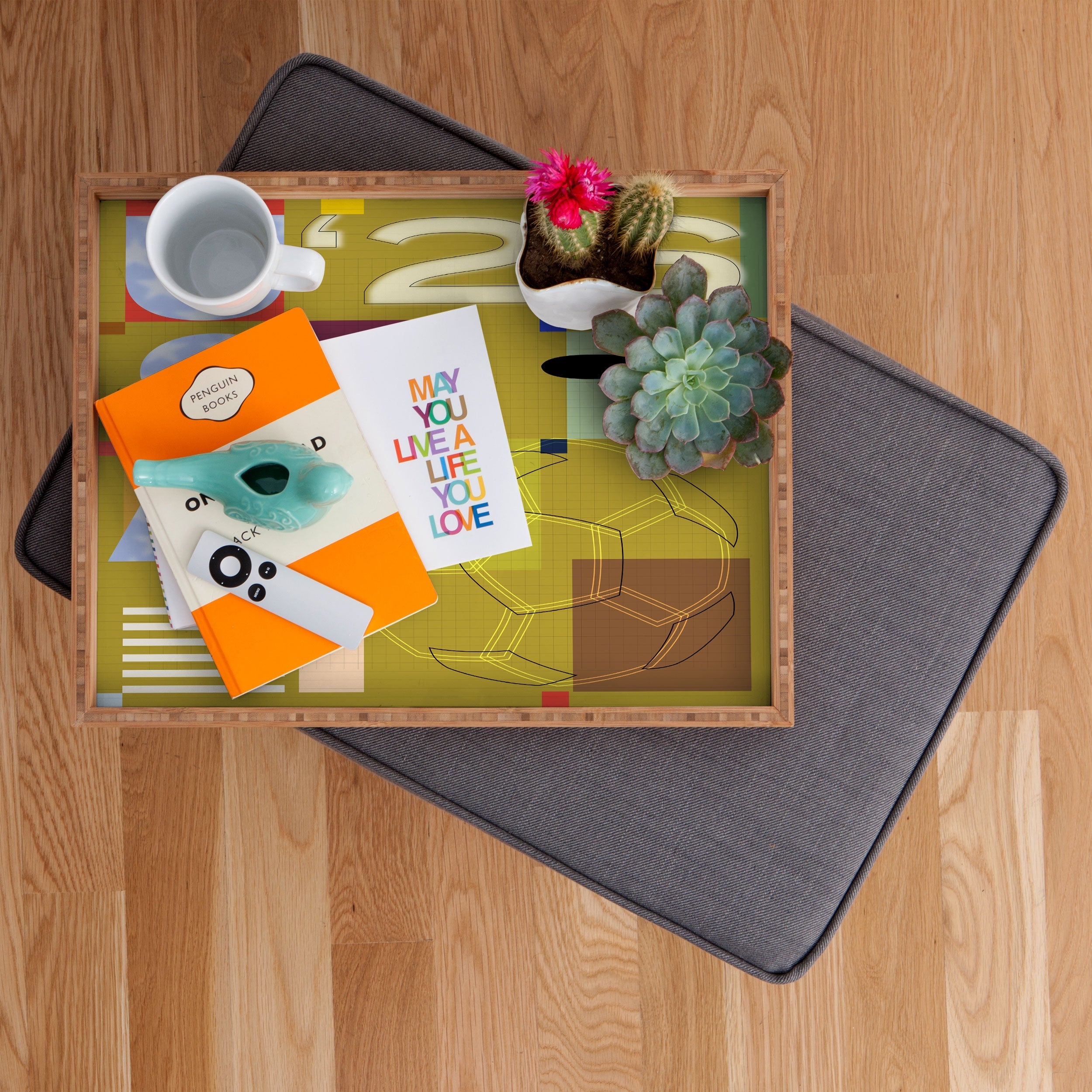 Society6 Design Studio USA 26 Soccer Poster Full Color Rectangular Tray