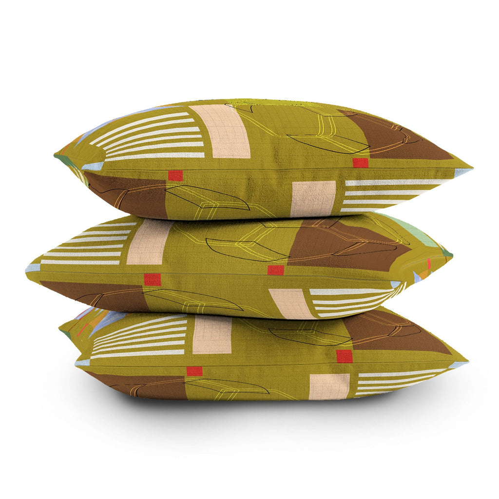 Society6 Design Studio USA 26 Soccer Poster Full Color Outdoor Throw Pillow