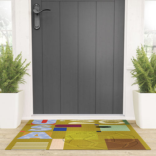 Society6 Design Studio USA 26 Soccer Poster Full Color Welcome Mat